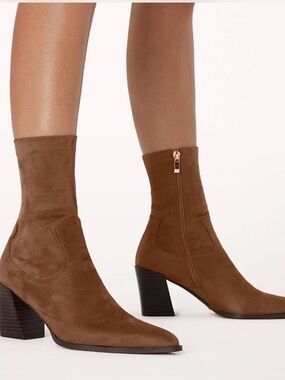 Suede ankle boots